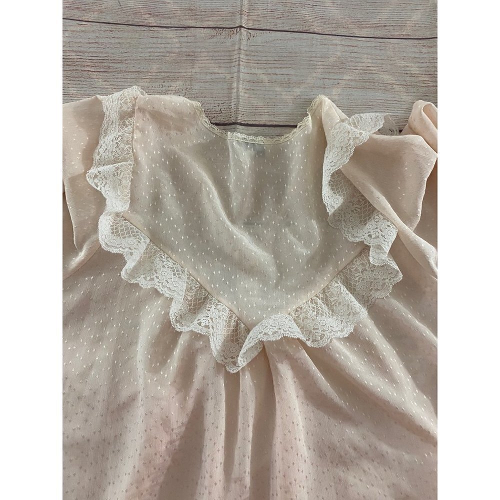 Vintage Christian Dior X Neiman Marcus Lace Trim Night Gown - Medium - Picture 14 of 14